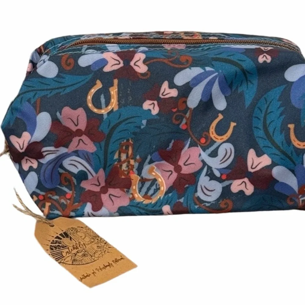 Catchfly Western Horseshoe Cosmetic Bag